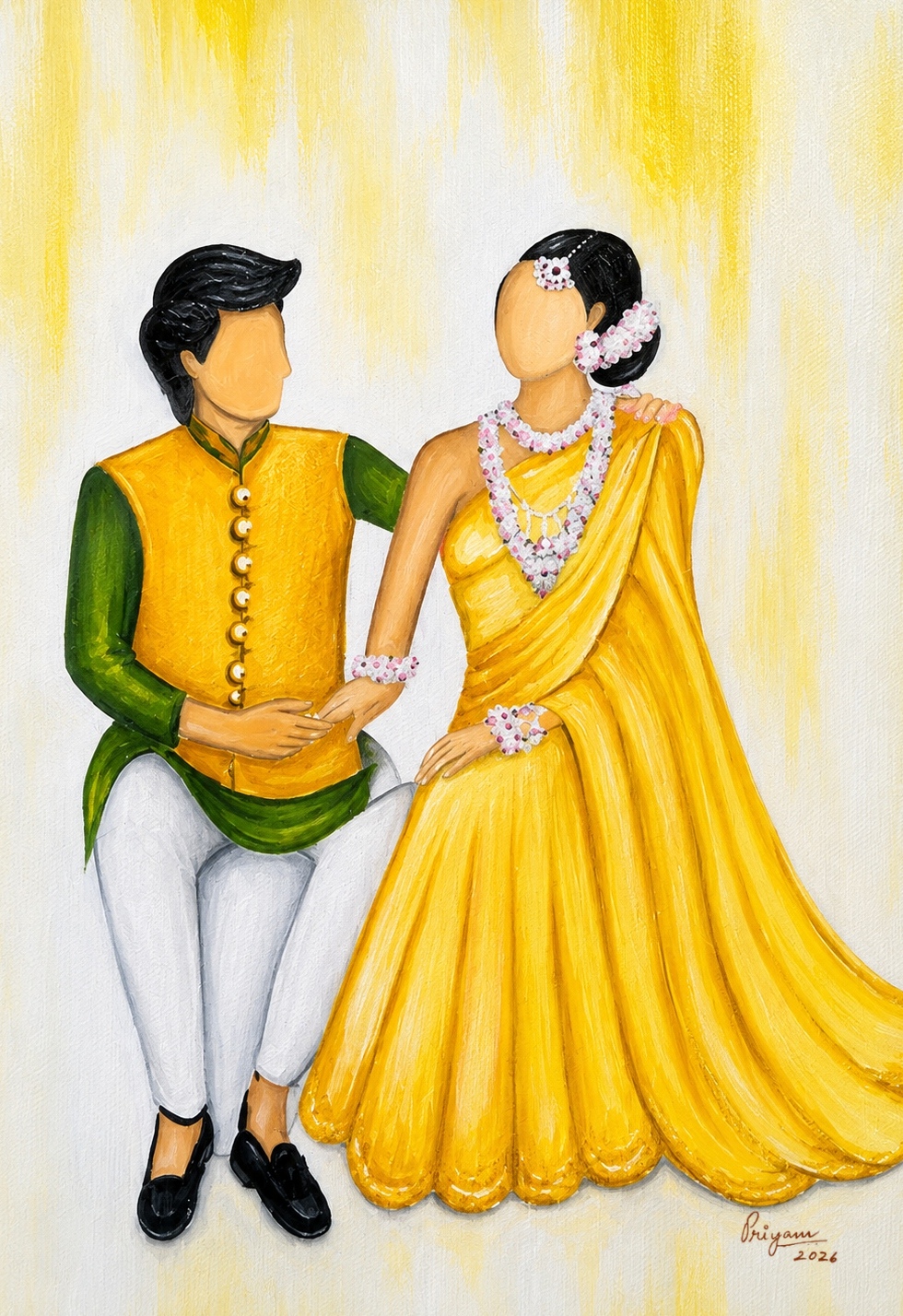 Phoolon ki Haldi painting by Priyam Sinha