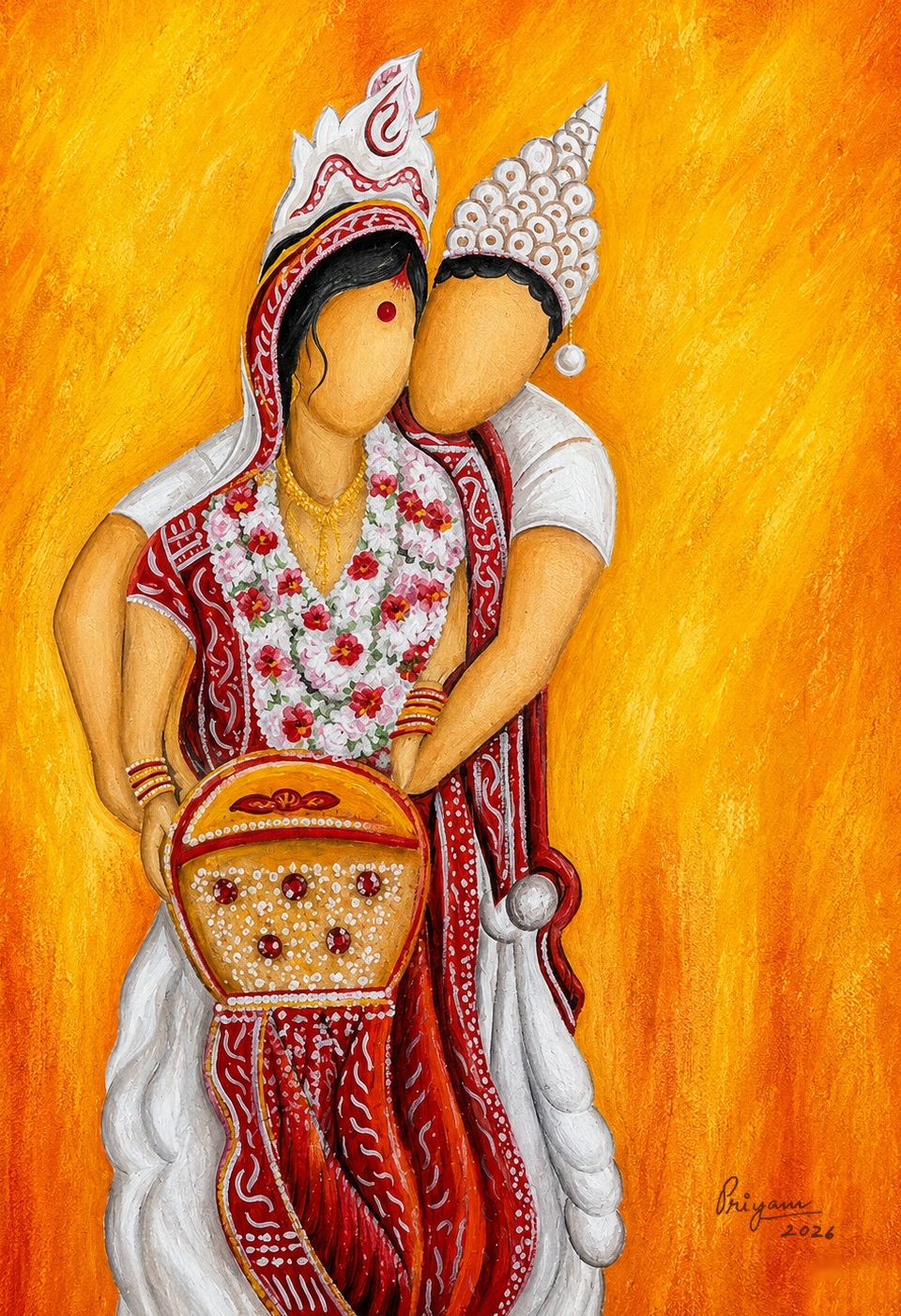 Wedding painting by Priyam Sinha